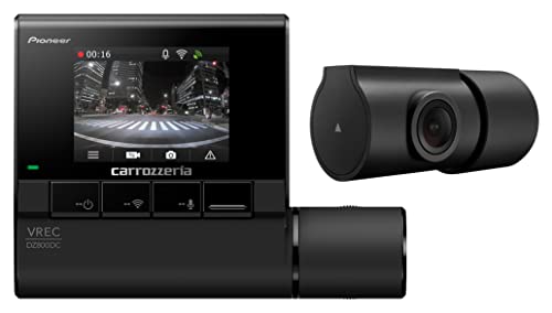 Pioneer ドライブレコーダー VREC-DZ800DC 前後2カメラ 前後200万画素 2インチ 24時間365日駐車監視 あおり運転検知 前後フルHD 駐車監視対応 対角前160º 後137º 連続 衝撃 手動 駐車録画 microSD(16GB) カロッツェリア